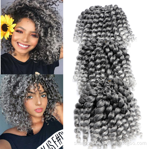 wand curl crochet braid hair 8inch synthetic bounce curl crochet hair